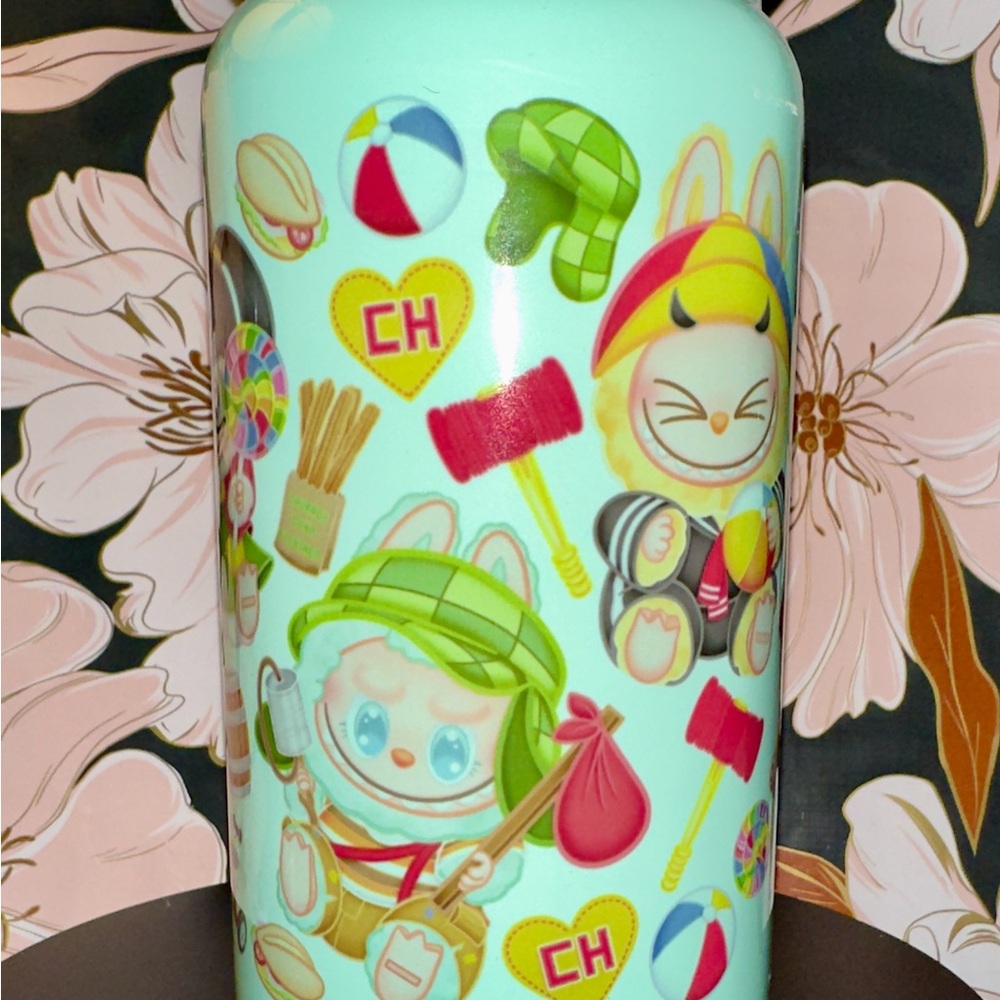 Cute Cartoon Character Mint Green Tumbler